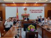 View of the online meeting in Binh Dinh province