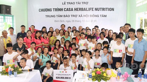 Lễ trao tài trợ chương trình Casa Herbalife Nutrition lần thứ 7 tại Trung tâm bảo trợ xã hội Đồng Tâm.
