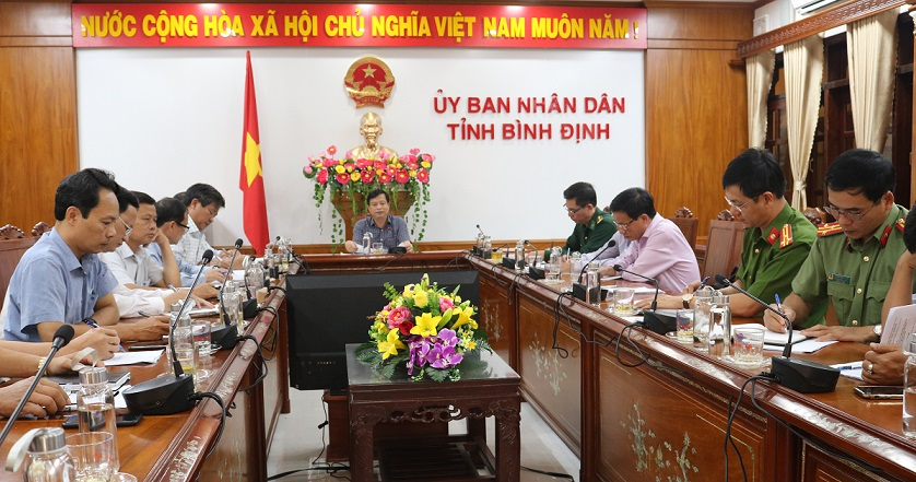 Quang cảnh cuộc họp Ban Chỉ đạo về chống khai thác hải sản bất hợp pháp, không báo cáo và không theo quy định.