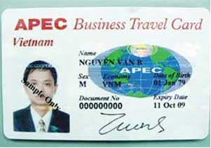 Mẫu thẻ ABTC của Việt Nam - Nguồn: Bộ Ngoại giao Việt Nam