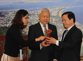 Phó Chủ tịch UBND tỉnh Nguyễn Tuấn Thanh tiếp Đại sứ Indonesia